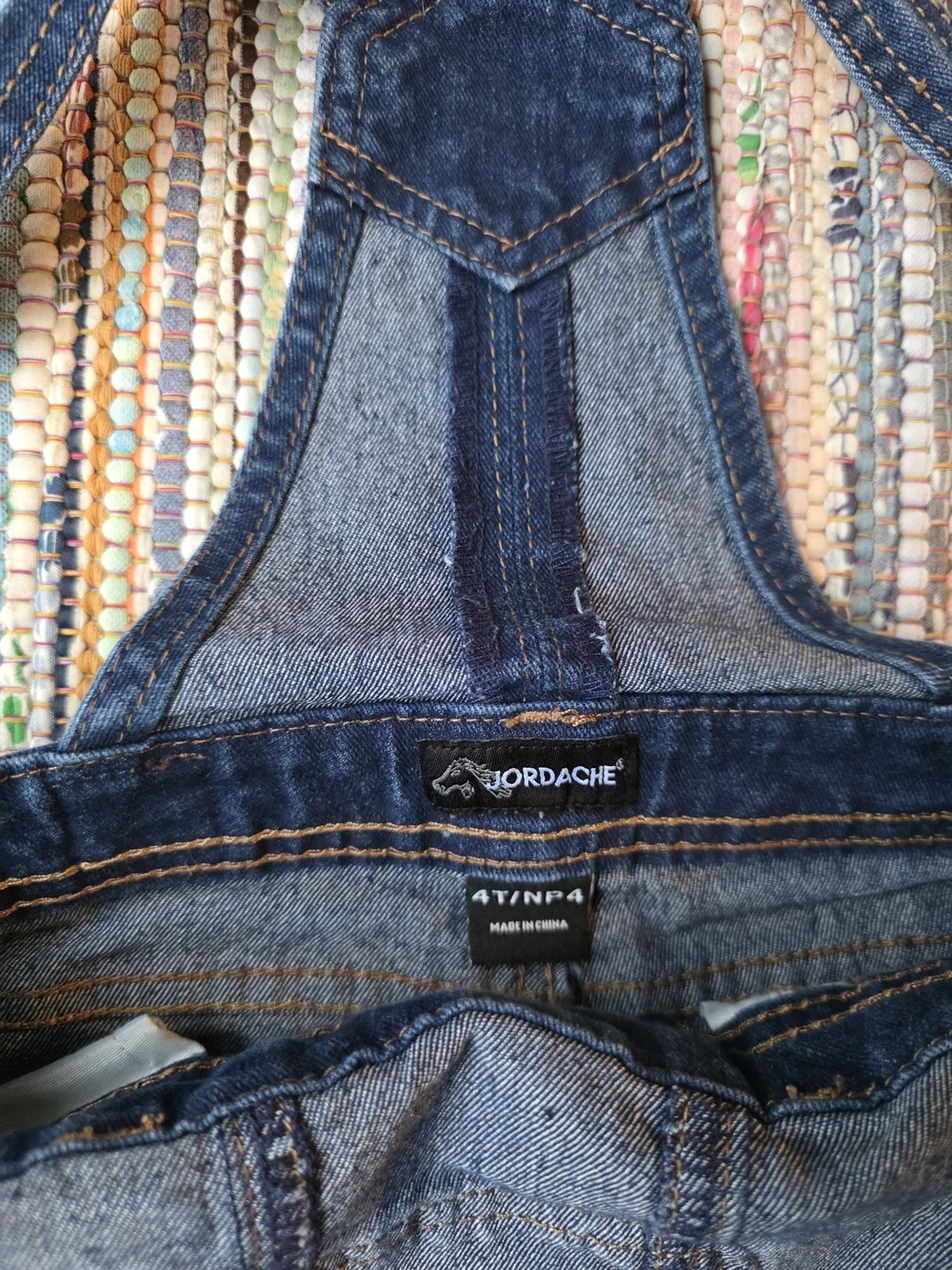 Jordache Dark Wash Blue Denim Kids Overalls